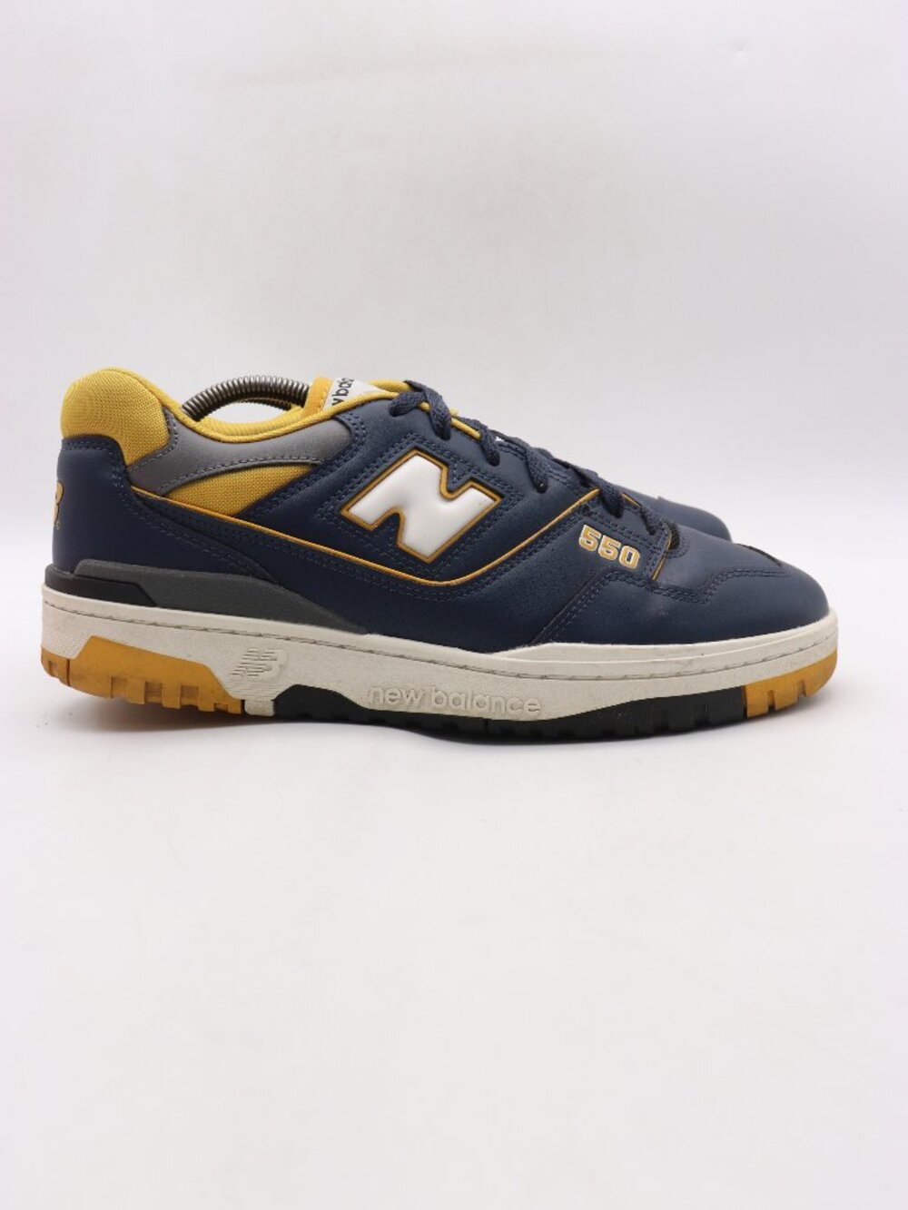 New Balance 550 Mens Size 11 D Running Shoes Navy Gold Leather Sneakers BB550MA1